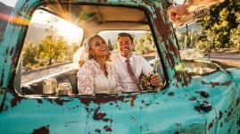 affordable vintage wedding transport