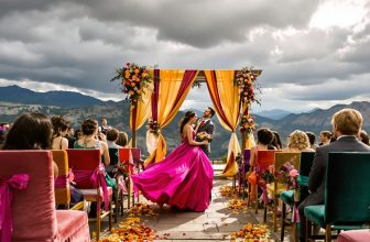 bold color wedding expenses