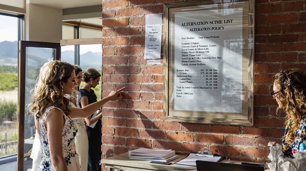 bridal salon price transparency