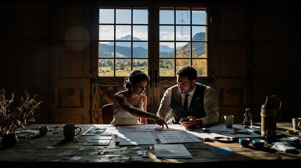 fall wedding cost breakdown