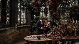 moody floral wedding concepts