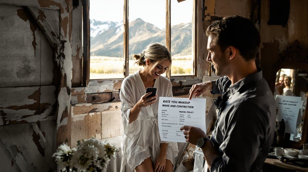 transparent bridal beauty pricing