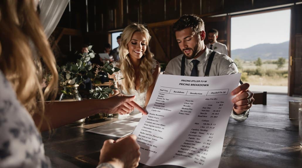 transparent event planning pricing